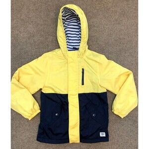 Oshkosh B'Gosh Jacket Boys L/7 Fleece Lined Midweight Windbreaker Colorblock